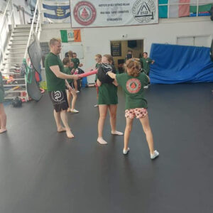 ISD Kids training in the gym in Waterford