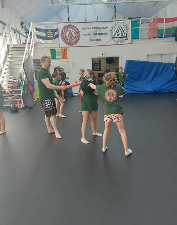 ISD Kids training in the gym in Waterford
