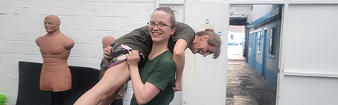 ISD instructors having fun